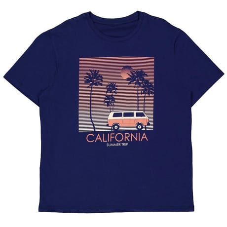 Tee shirt manches courtes print MARINE XXL