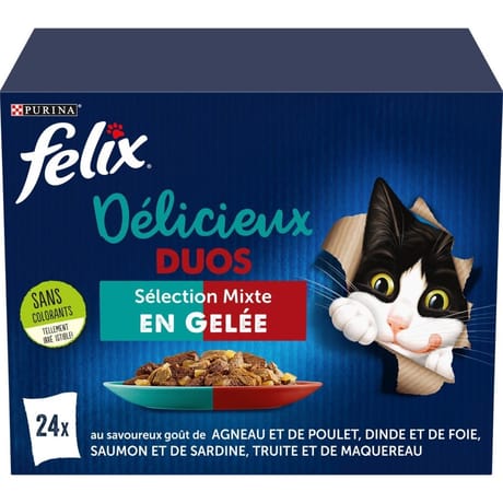 Félix tendres éfilés en gelée délicieux duos viandes poissons 24