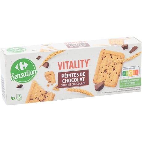Carrefour sensation biscuits pépites de chocolat - 200g