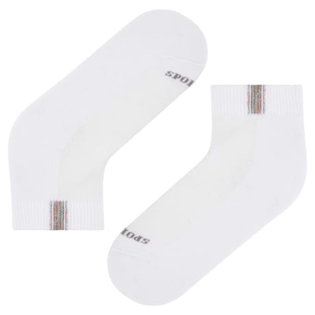 2 paires de socquettes semelle bouclette fantaisie femme LE BOURGET BLANC/BLANC 37/41