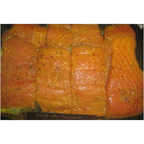Pavé de saumon mariné maitre d'hotel