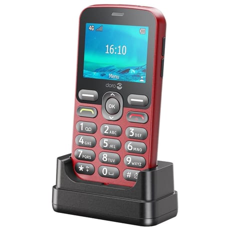 Doro téléphone portable 2.4" 1880 LS ROUGE 4G