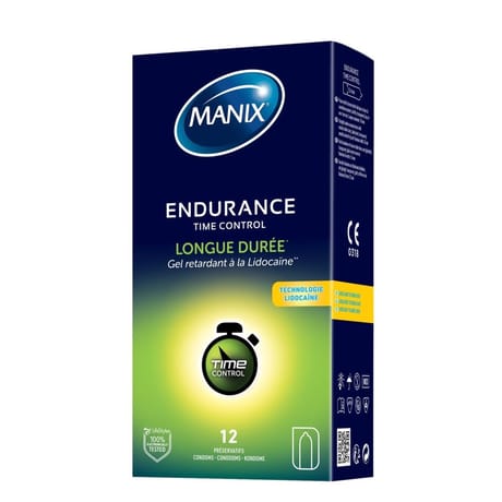 Manix endurance time control préservatif longue durée x12