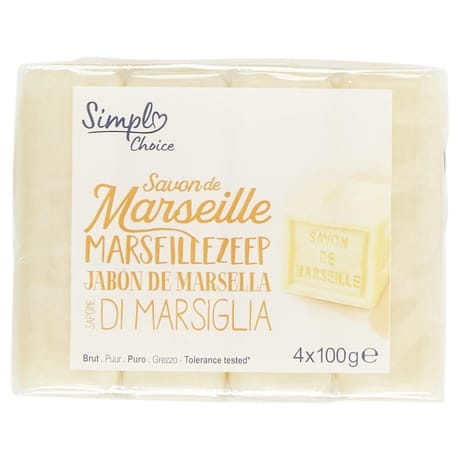 Simply savon de Marseille brut 4x100g