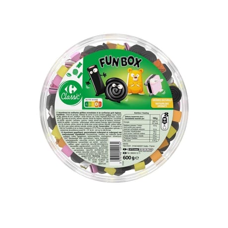 Carrefour classic' fun box 600g