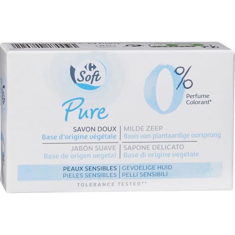 Carrefour soft savon doux pure 100g
