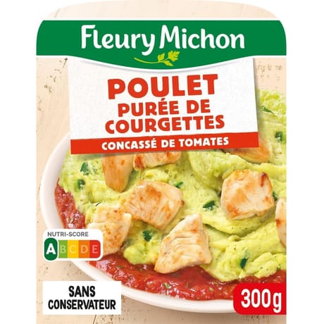 Fleury Michon poulet, purée de courgettes & concassé de tomates 300g