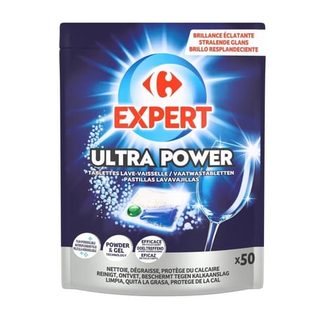 Carrefour expert tablettes lave-vaisselle Ultra Power x50