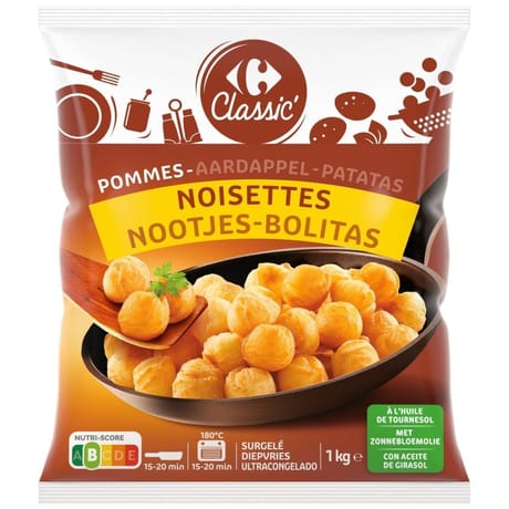 Carrefour classic' pommes noisettes 1kg