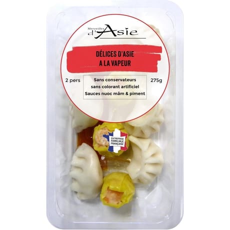 Délice d'asie à la vapeur 275g