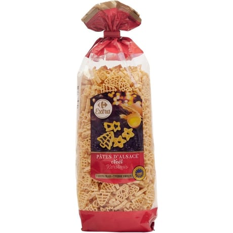 Carrefour extra Pâtes d'Alsace Noël 500g