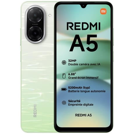 Xiaomi smartphone écran 6.88" REDMI A5 128GO VERT