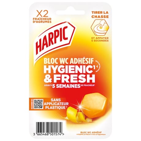 Harpic hygienic & fresh fraîcheur d'agrumes x2