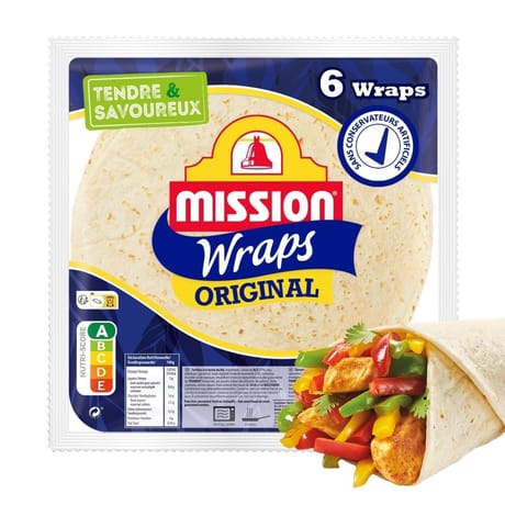 Mission wraps au blé nature 370g