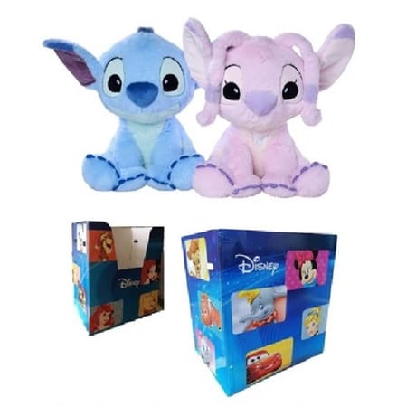 Peluches stitch & angel 33cm