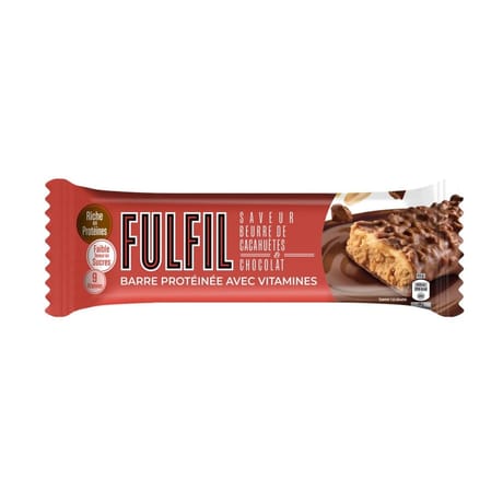 Fulfil barre protéinée avec vitamines chocolat et peanut butter x1 - 55g