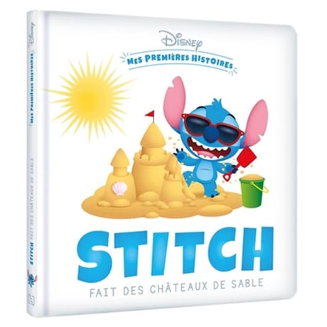Album jeunesse - Stitch fait des châteaux de sable