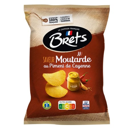 Brets chips saveur mout piment cayenne 125g