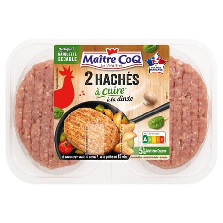 Maitre coq haché à cuire à la dinde 240g