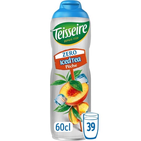 Teisseire sirop ice tea peche zero 60cl