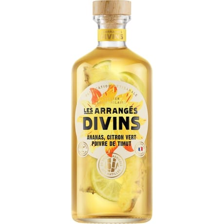 Les arranges divins - ananas citron vert poivre de timut - 25% - 70cl