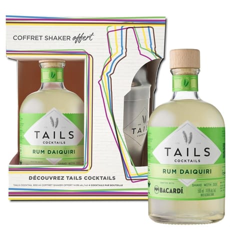 Tails cocktails rum daiquiri 50cl-14.9° coffret shaker