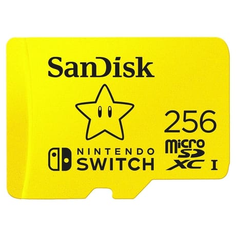 Carte mémoire sandisk micro sdxc switch 256go 100mb/s