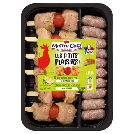 Maître Coq les p'tits plaisirs thym citron à griller 550g