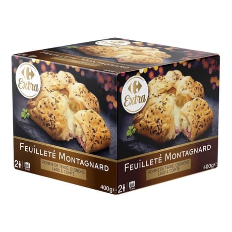 Carrefour extra 2 feuilletés montagnards 400g