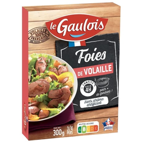 Le Gaulois foies de volaille 300g