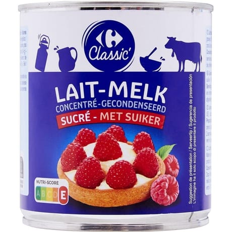 Carrefour classic' lait concentré sucré 397g