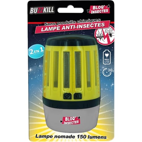 Lampe anti- insectes 2 en 1 USB nomade