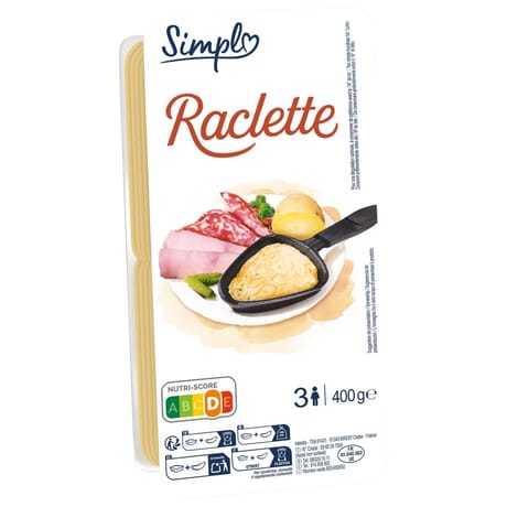 Simpl raclette tranchettes 400g