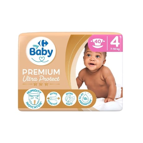 Carrefour baby couches taille 4  7-18 kg x40