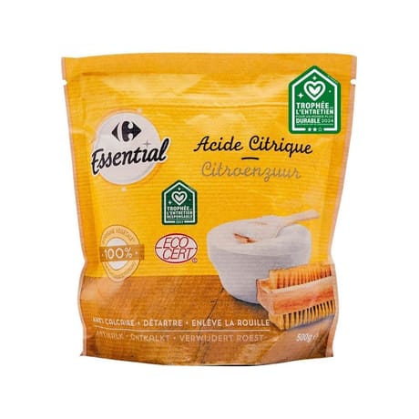 Carrefour essential acide citrique 500g