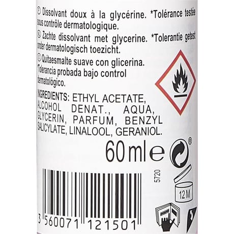 Carrefour soft dissolvant doux à la glycérine 60ml