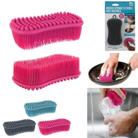 Brosse éponge flexible