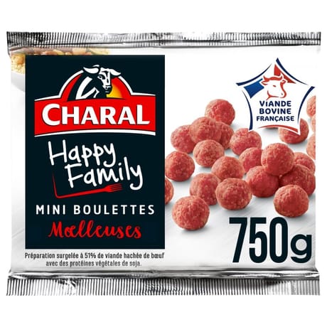 Charal mini boulettes au boeuf X50 750g