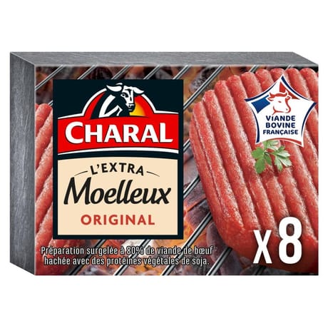 Charal  haché extra moelleux original 8x100g