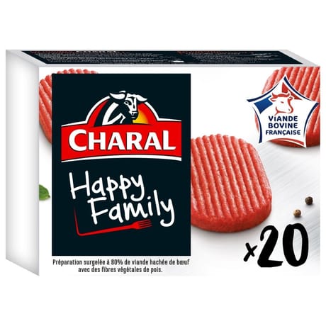 Charal hachés happy family 20x80g