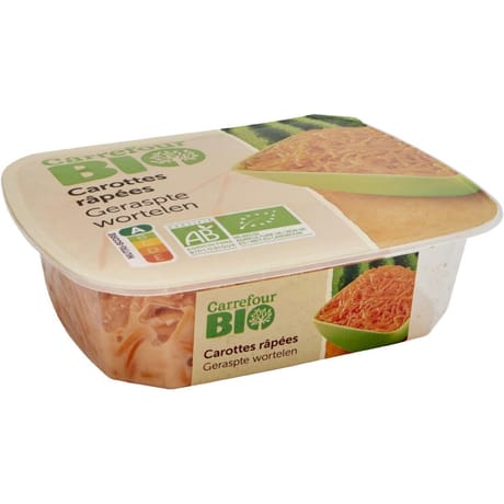 Carrefour bio carottes râpées 200g