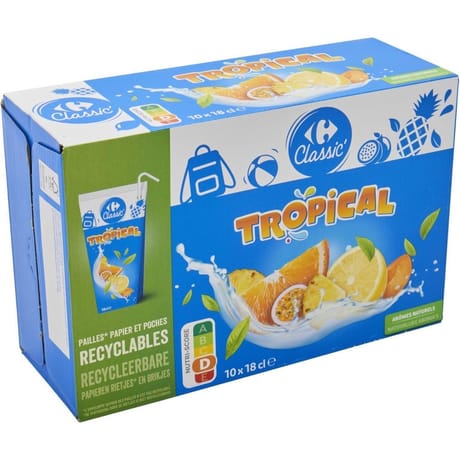 Carrefour classic boisson tropical 10x18cl