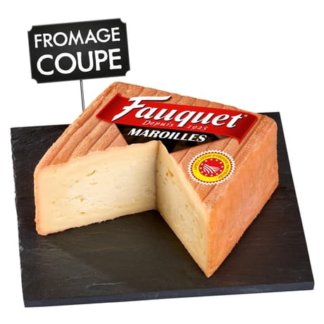 Maroilles fauquet aop, lait pasteurisé de vache
