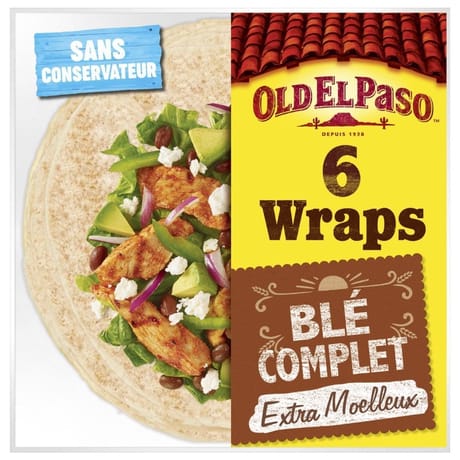 Old el paso wraps blé complet 350g