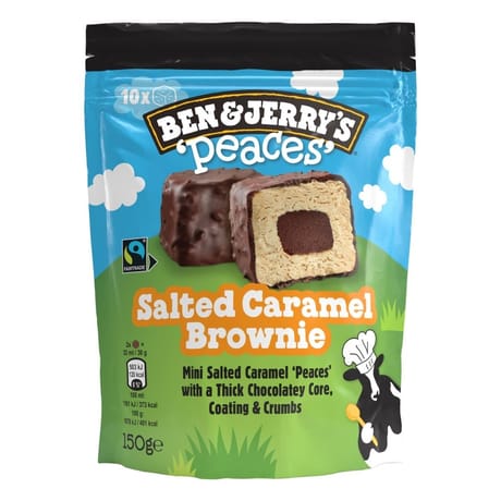 Ben & Jerry's peaces salted caramel brownie x10 150g