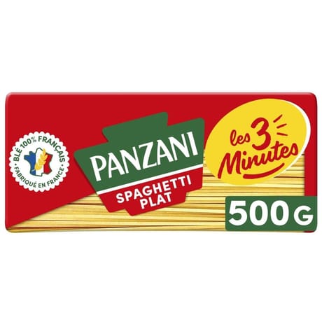 Panzani pates cuisson rapide spaghetti plat 500g