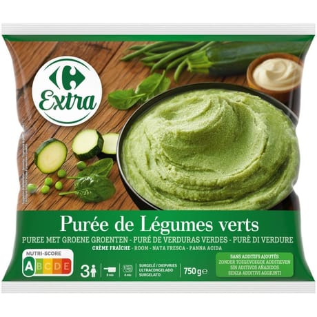 Carrefour classic' purée de légumes verts 750g