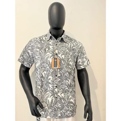 Chemise manches courtes homme TROPICALE VERTE XXXL