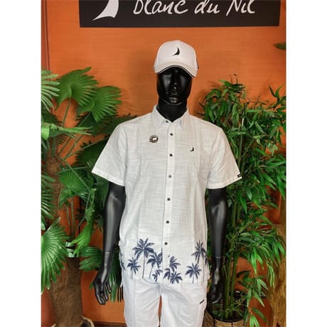 Chemise Pap manches courtes col classique BLANC M