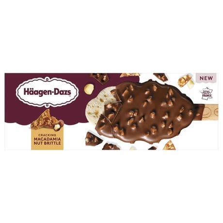 Haagen-Dazs bâtonnet macadamia nut brittle 64g